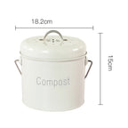 Compact Stainless Steel Compost Pail