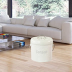 Compact Stainless Steel Compost Pail