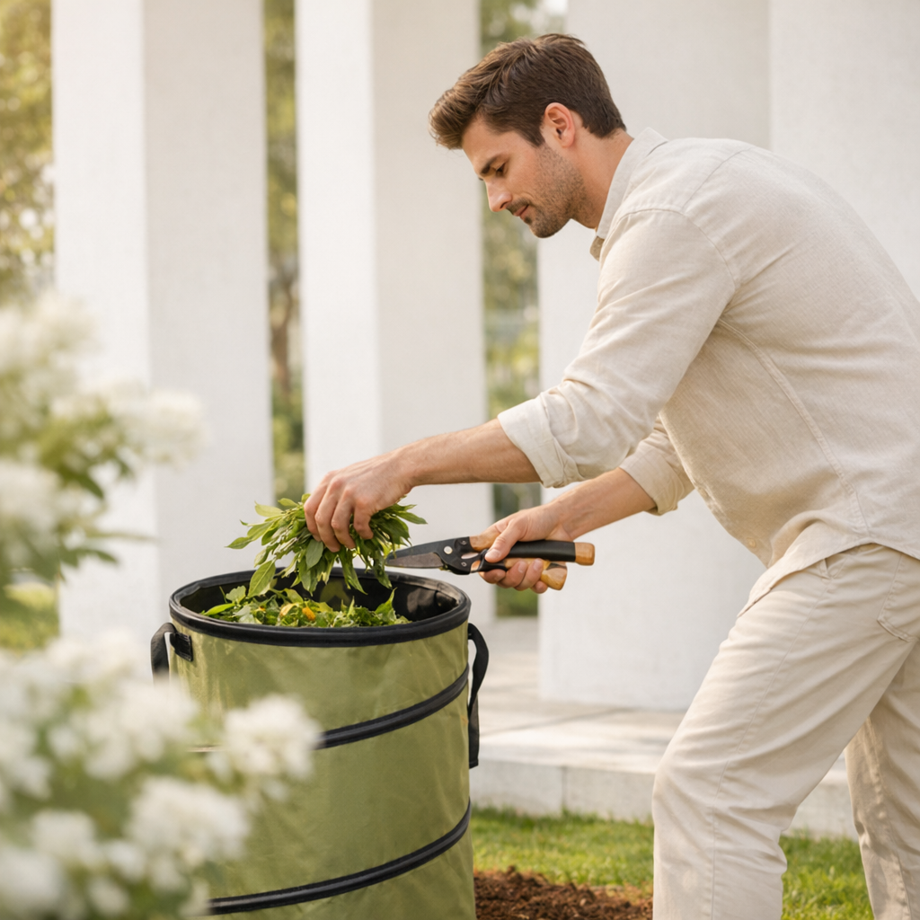 GardenEase™ Portable Pop-Up Waste Bin