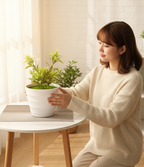 CalmHome™ Faux Greenery Flower Pot