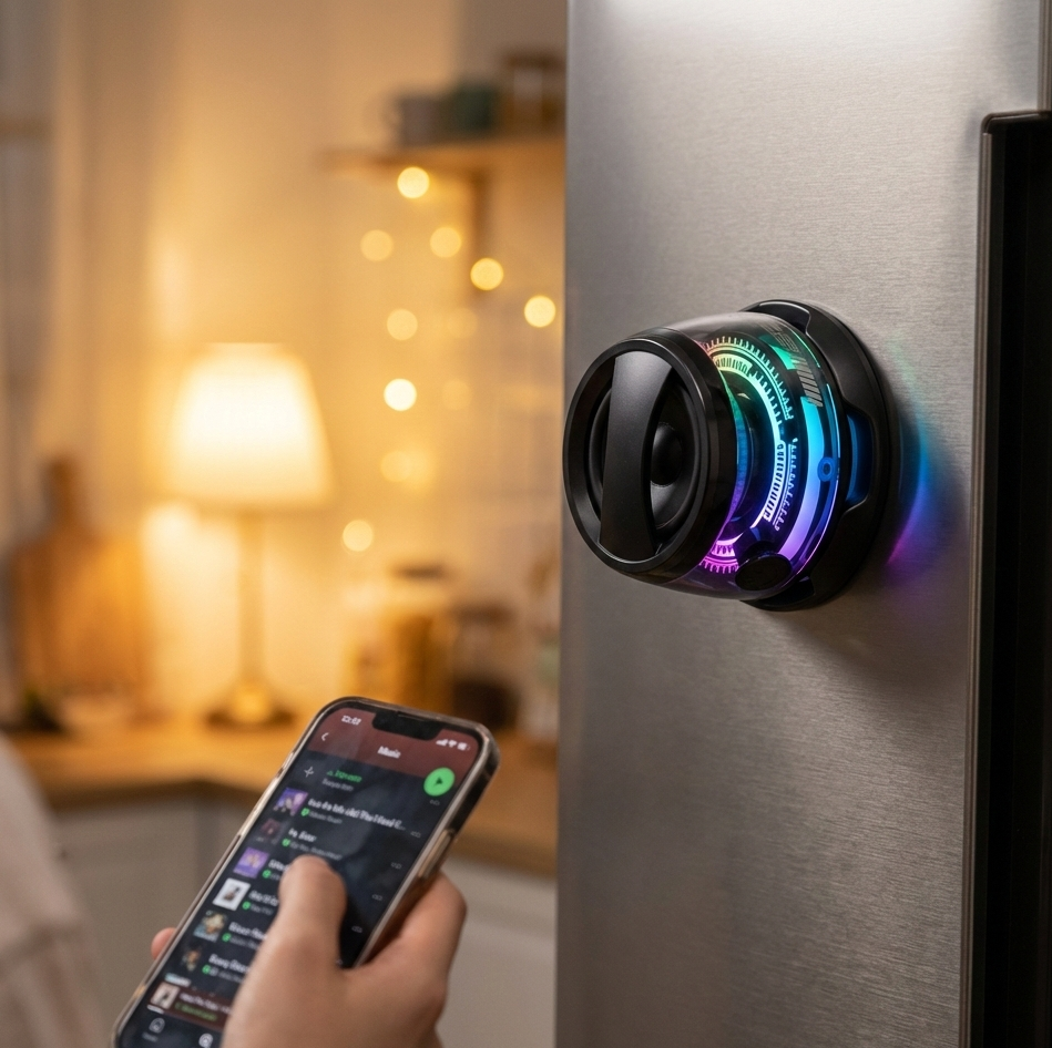 Magnetic Mini Bluetooth Speaker with RGB Light