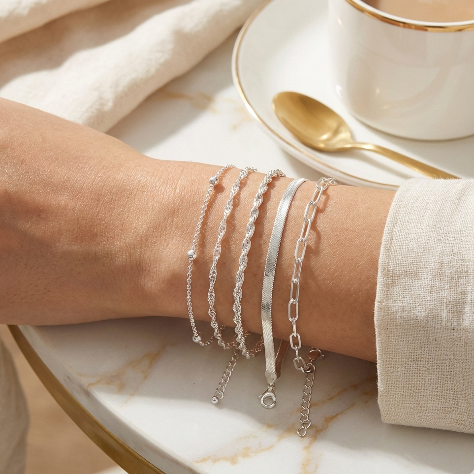 LumiFine Gold Bracelet Set
