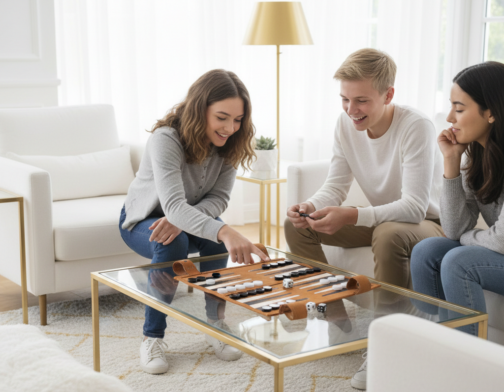 Rollable Luxury Backgammon Set