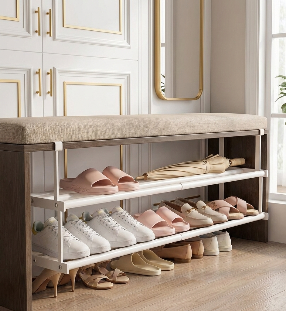 SpaceFlex Retractable Shoe Storage Rack