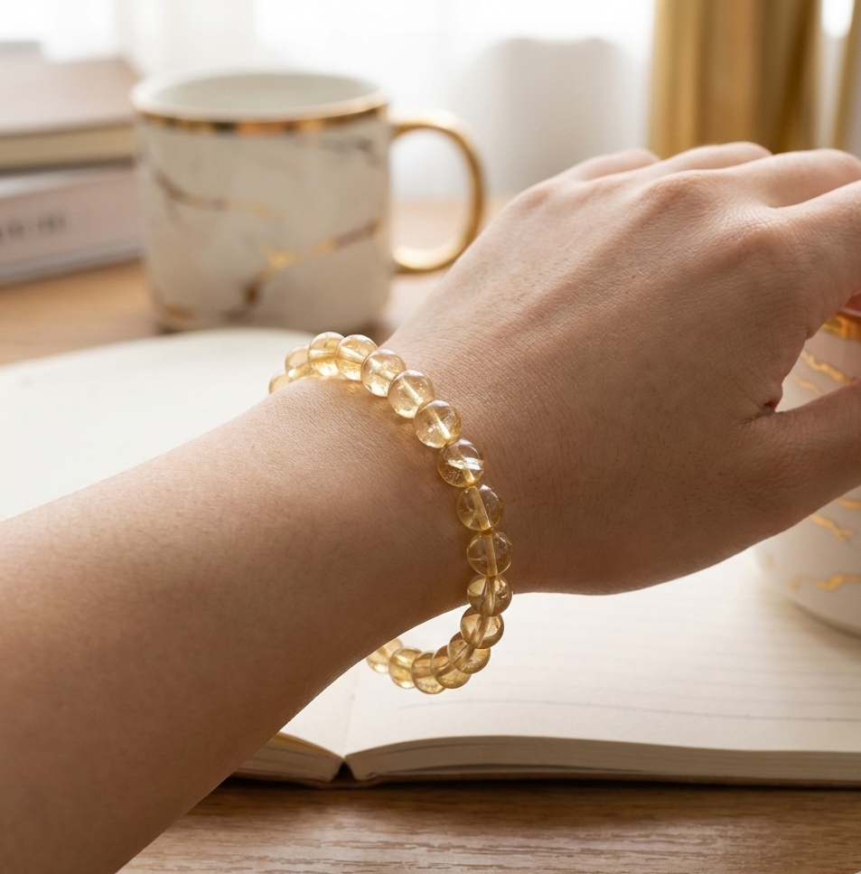 Fire Elastic Beaded Bracelet