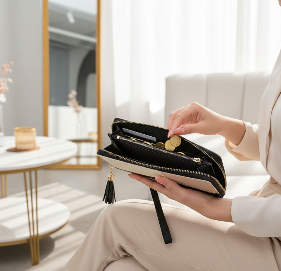 Fashion Long PU Leather Wallet