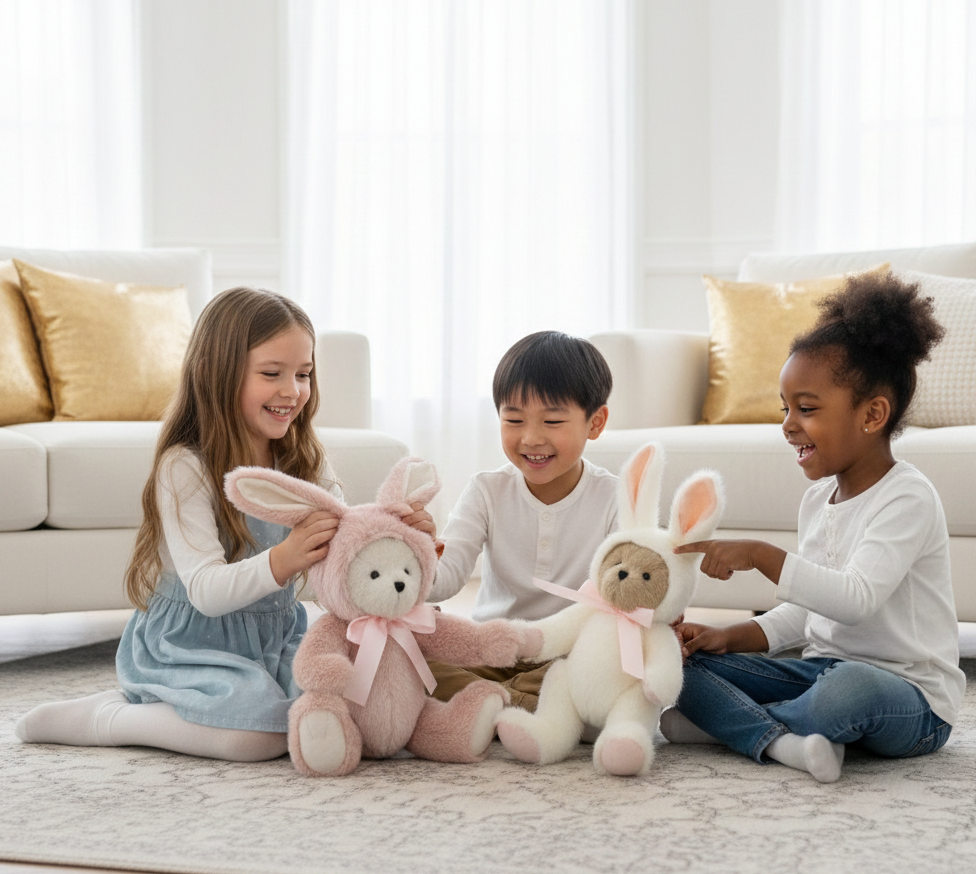 Interactive Rabbit Bear Plush