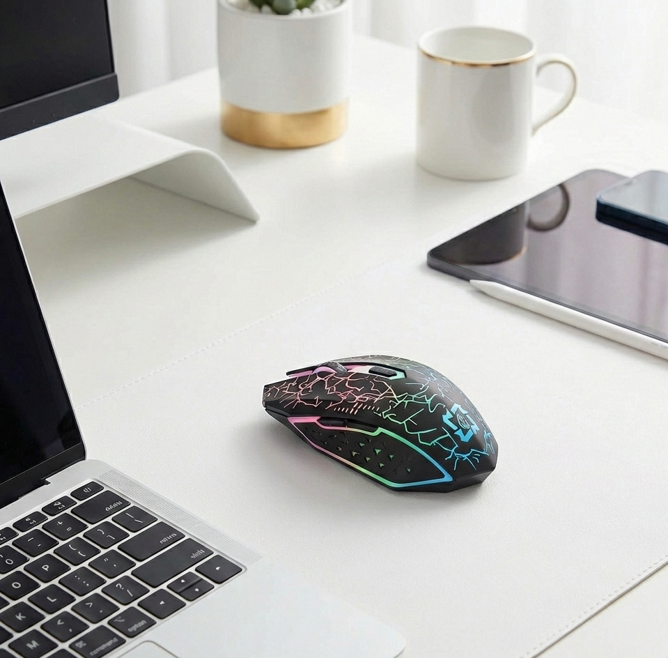 Bluetooth 5.2 Wireless RGB Gaming Mouse