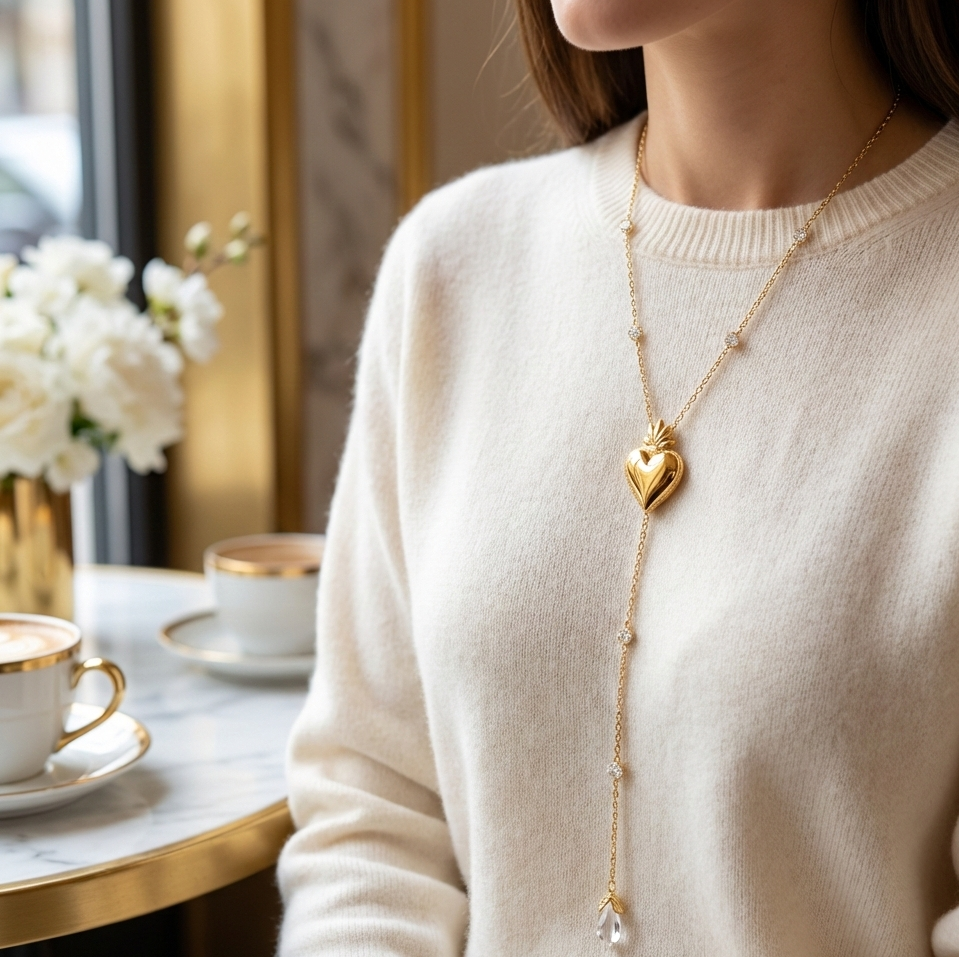 RadiantFaith Cross Tassel Necklace
