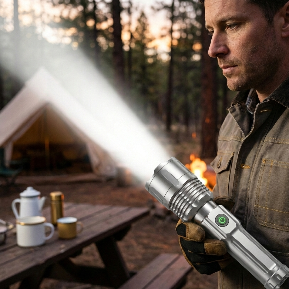 Compact Tactical LED Flashlight