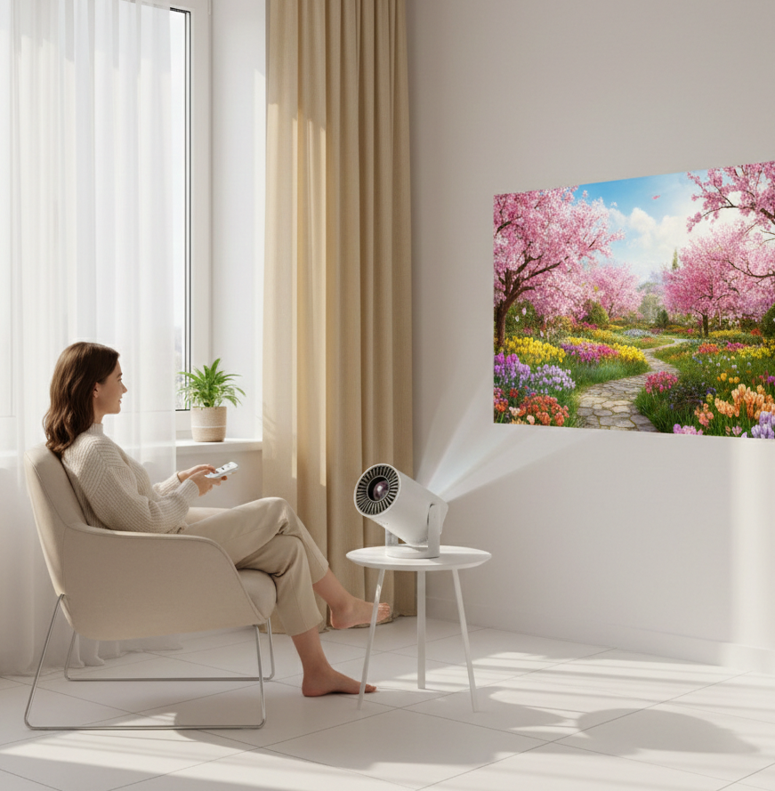 Mini Smart Home Theater Projector with Bluetooth