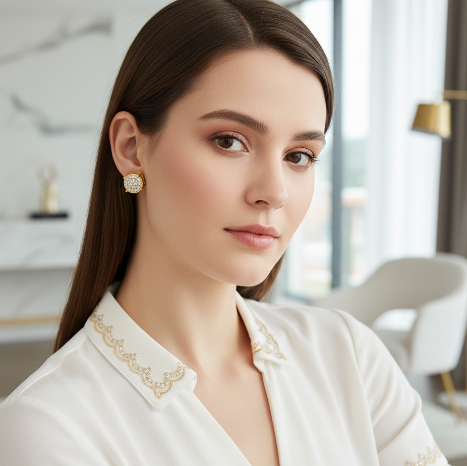 Véra Gold & Diamond Earrings