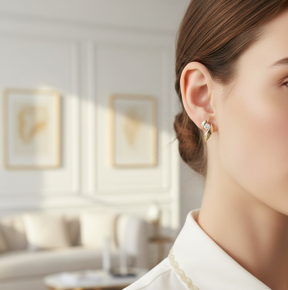Aurielle Rotating Zircon Studs