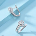 Andara Zircon Flower Hoops