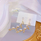 Aurelia Gold Pearl Clip-Ons