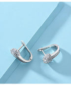 Andara Zircon Flower Hoops