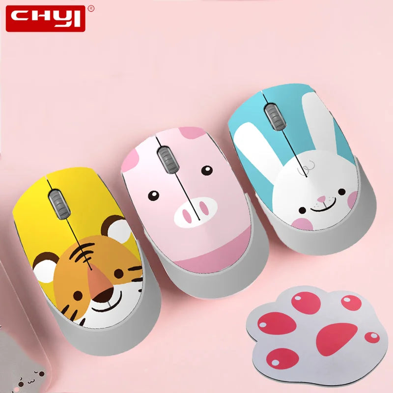 Cute Cartoon Animal Wireless Mouse