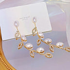 Aurelia Gold Pearl Clip-Ons