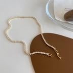 LuxeGlow Iced Tennis Chain