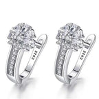 Andara Zircon Flower Hoops