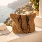 LuxTote Woven Shoulder Bag