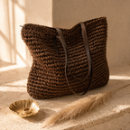 LuxTote Woven Shoulder Bag