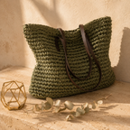 LuxTote Woven Shoulder Bag