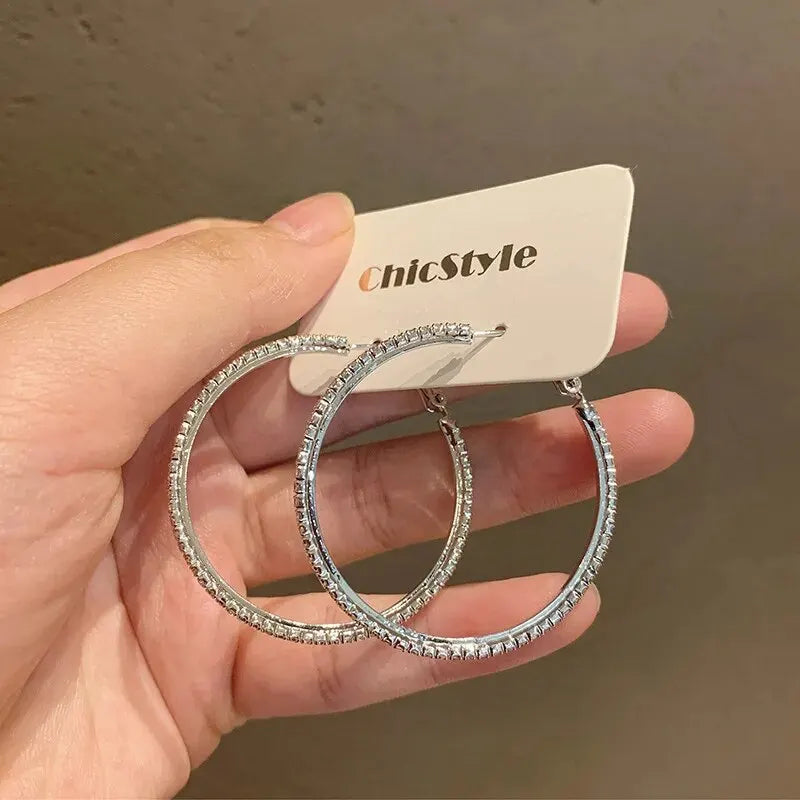 Diamond Luxe Statement Hoops