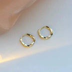 Luna Sterling Round Hoops