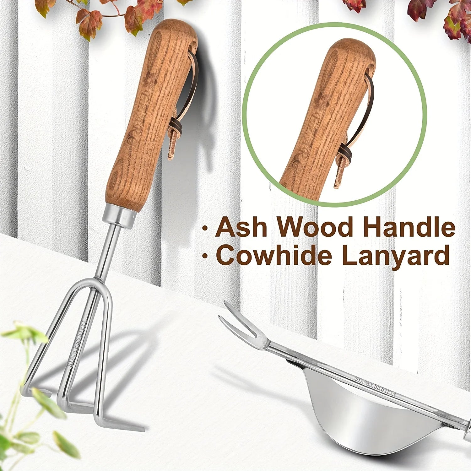 Deluxe Stainless Steel Gardening Tool Kit with Ergonomic Handles