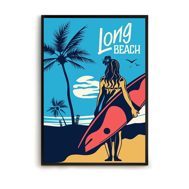 Surf Vibe Canvas Poster