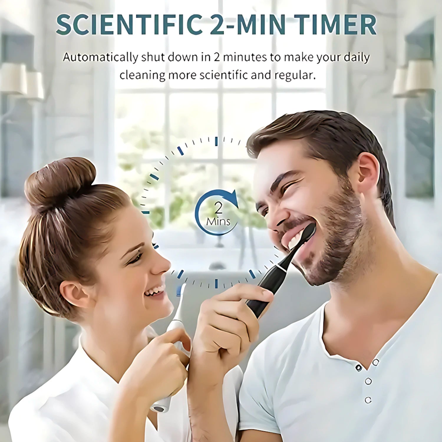 Electric Toothbrush with 6-Speed Modes & Timer
