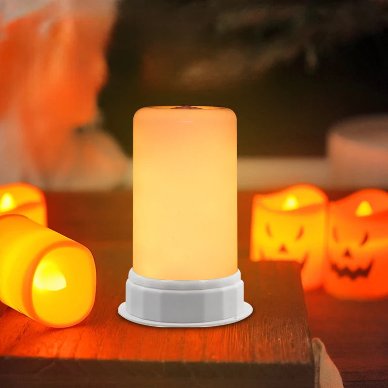 FlameGlow Warm LED Lamp