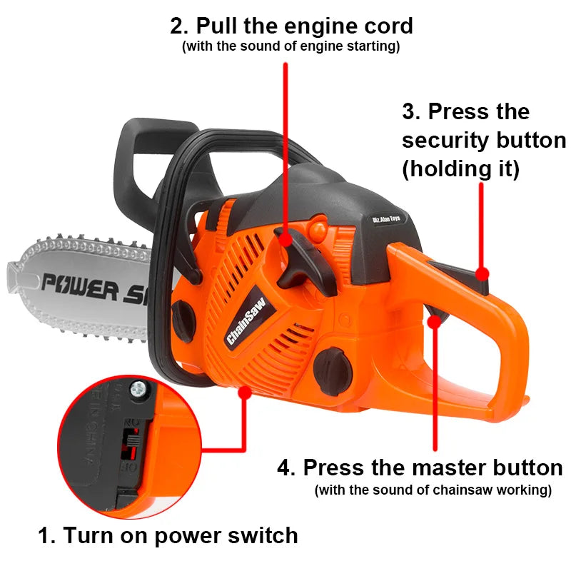 Kids Electric Toy Chainsaw with Sound