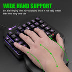 35-Key One-Handed Mini Gaming Keyboard