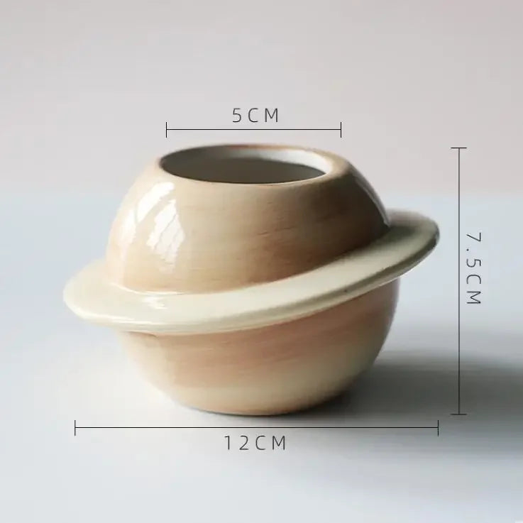 PlanetGlow Ceramic Succulent Pot
