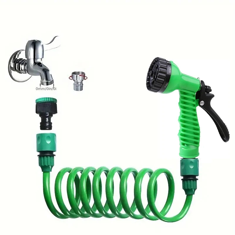 SpringEase™ Durable Garden Hose with Nozzle