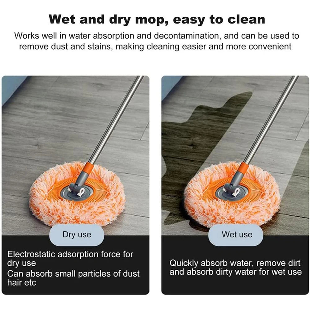 Willstar 360° Rotatable Microfiber Mop Set