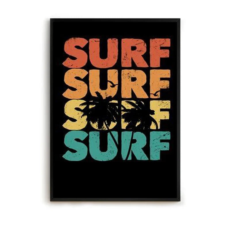 Surf Vibe Canvas Poster