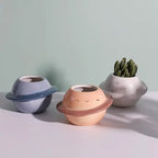 PlanetGlow Ceramic Succulent Pot