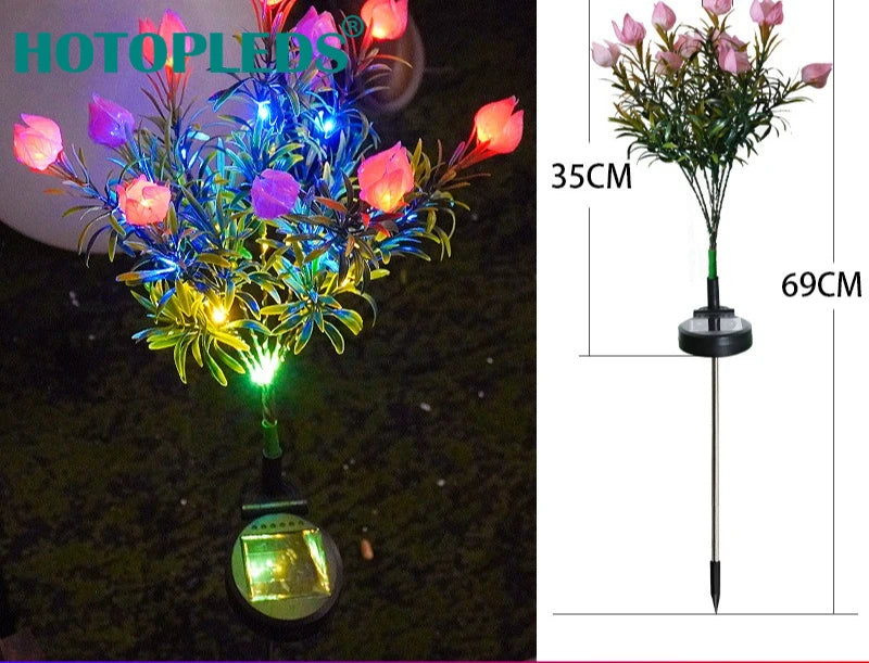 Gardenia Flower Solar Lamp