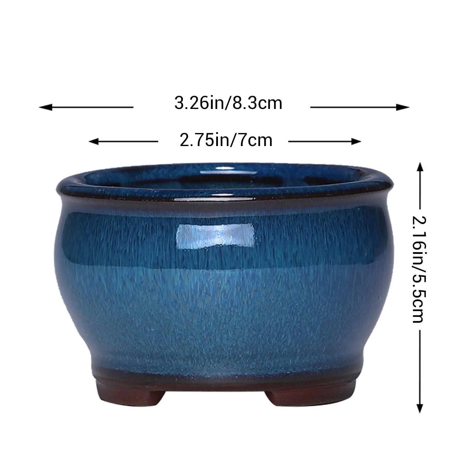 BlueGlow Ceramic Garden Planter