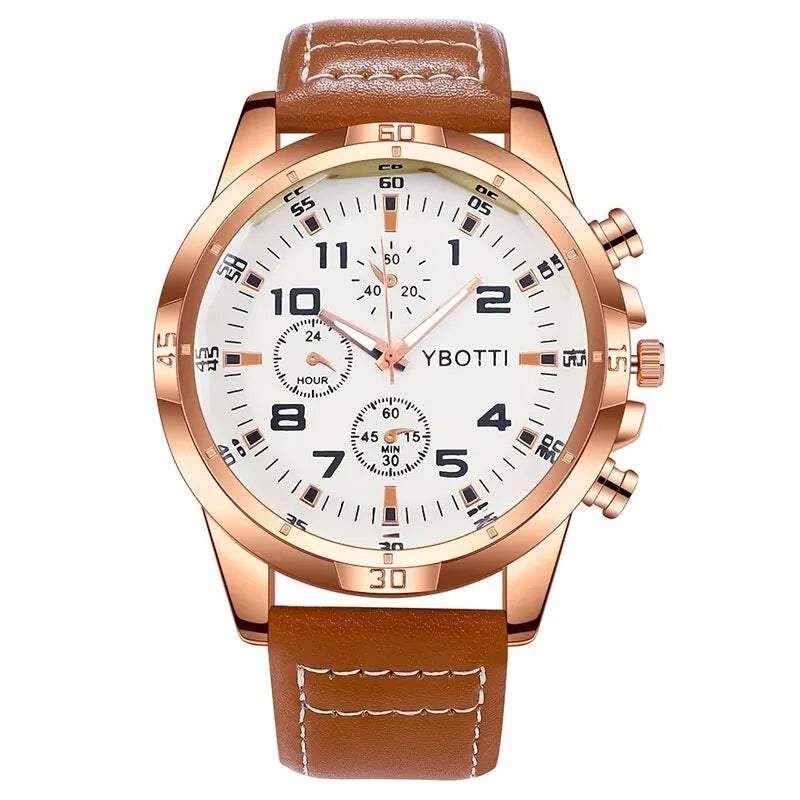 GrandDial Leather Business Watch
