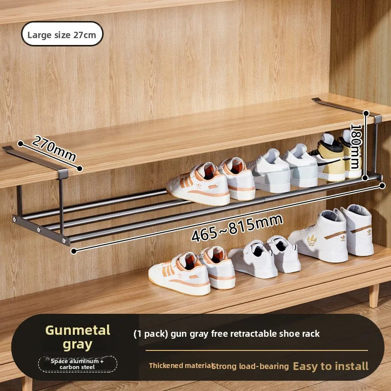 SpaceFlex Retractable Shoe Storage Rack