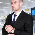 GrandDial Leather Business Watch