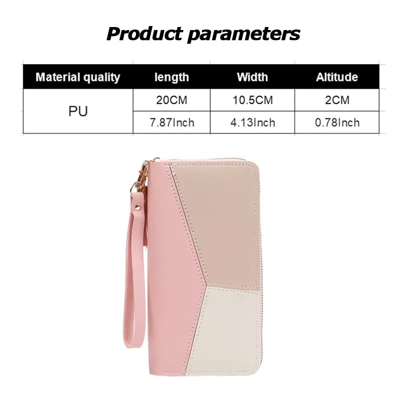 Fashion Long PU Leather Wallet