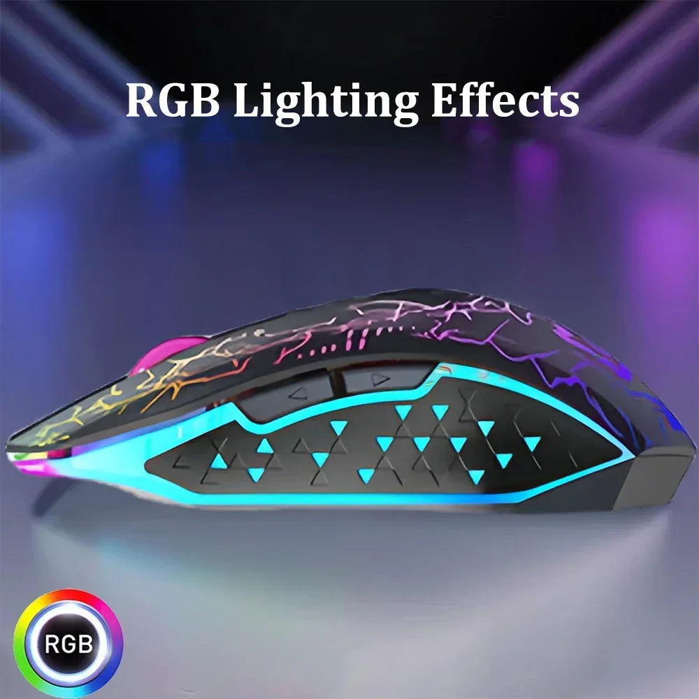 Bluetooth 5.2 Wireless RGB Gaming Mouse