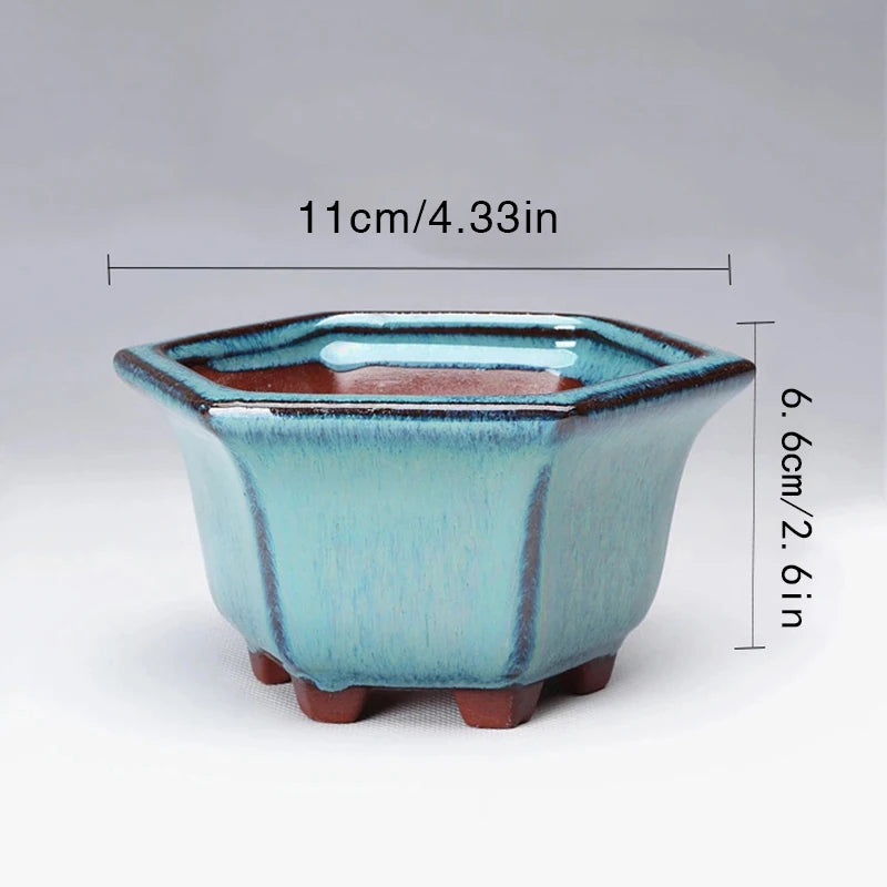 BlueGlow Ceramic Garden Planter