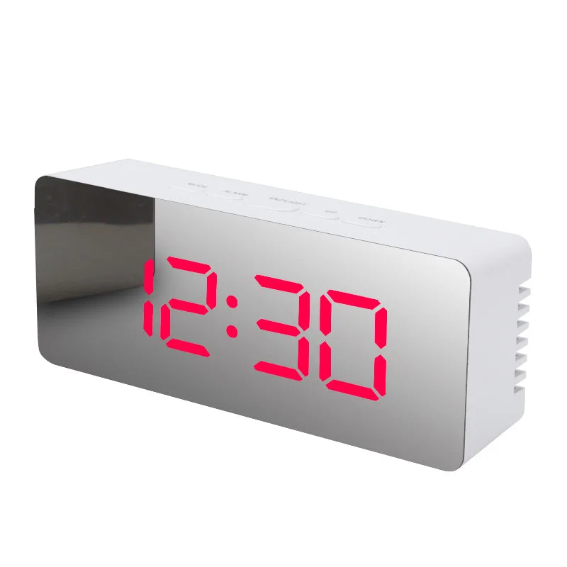Digital Alarm Clock LED Electronic Desktop Clock with Temperature