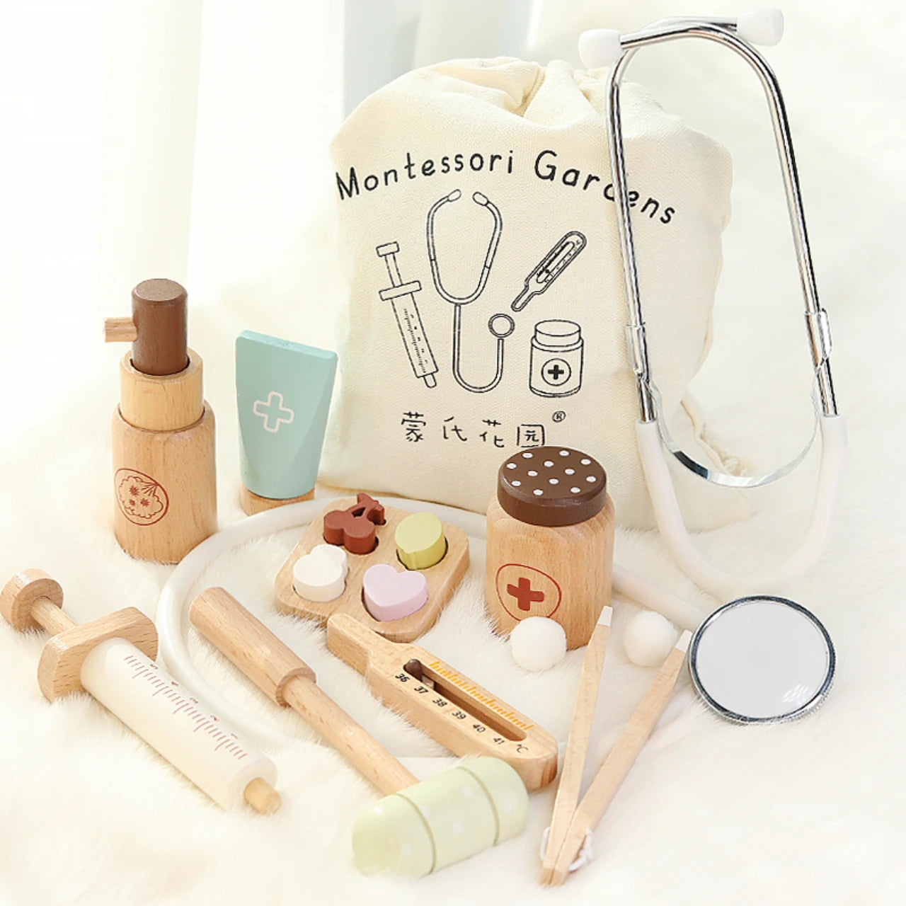 Little Doctor Wooden Medical Play Set